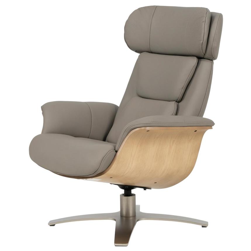 Fabrizio Taupe Leather Accent Chair  main image, 1 of 13 images.