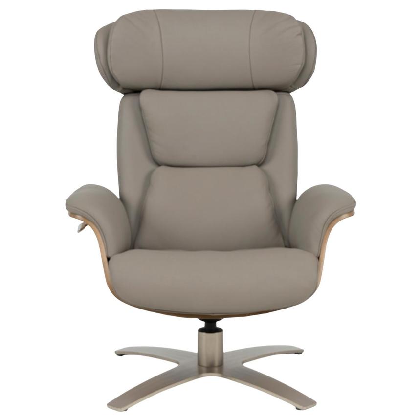 Fabrizio Taupe Leather Accent Chair alternate image, 2 of 13 images.