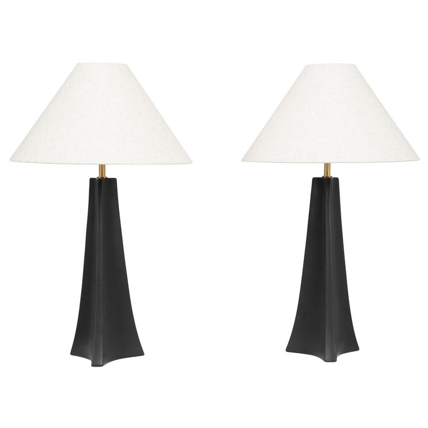Linen Spire Lamp Table Lamp Set of 2  main image, 1 of 7 images.