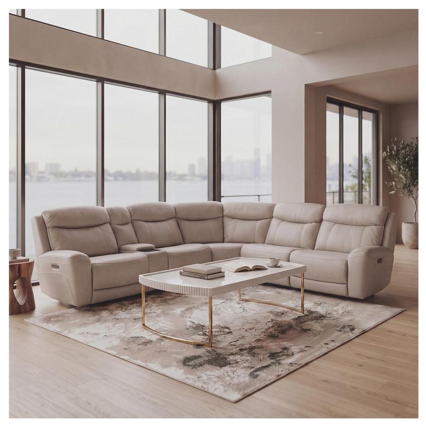 Shale Power Reclining Sectional with 6PCS/3PWR alternate image, 2 of 17 images.