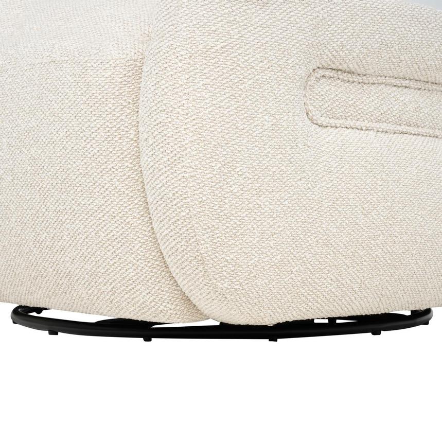 Zuri Cream Swivel Accent Chair alternate image, 10 of 10 images.