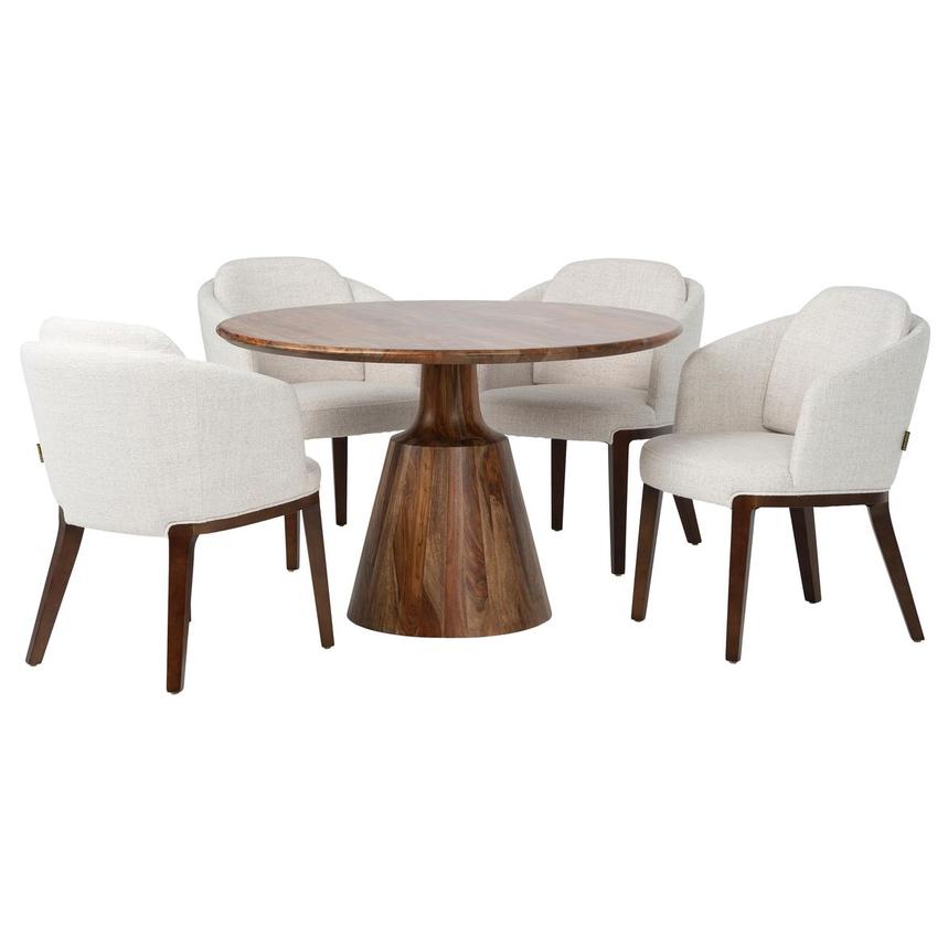 Brownstone/Ruby 5-Piece Dining Set