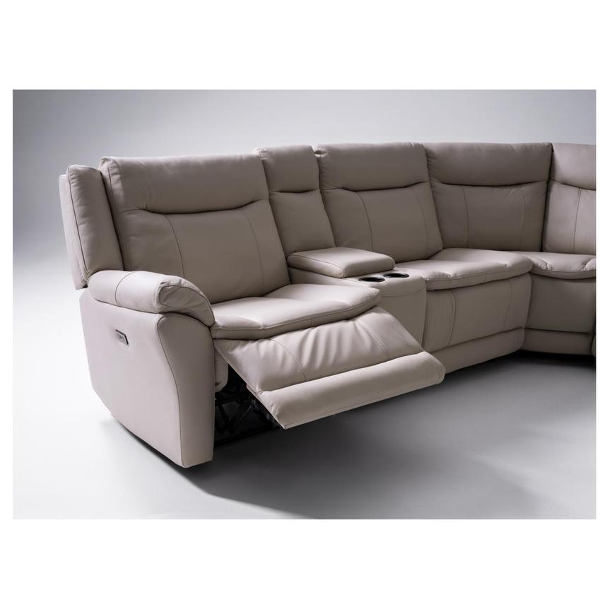 Benjamin Leather Sectional Sofa with 5PCS/3PWR alternate image, 2 of 10 images.