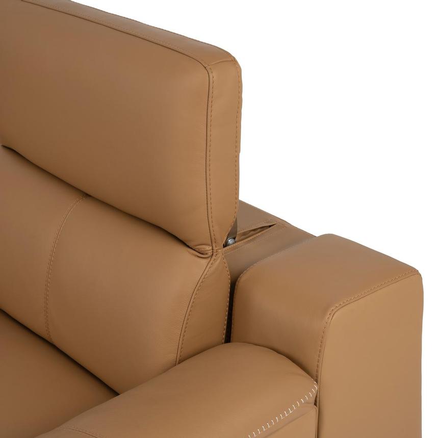 Davis 2.0 Tan Home Theater Leather Seating with 5PCS/2PWR alternate image, 10 of 13 images.