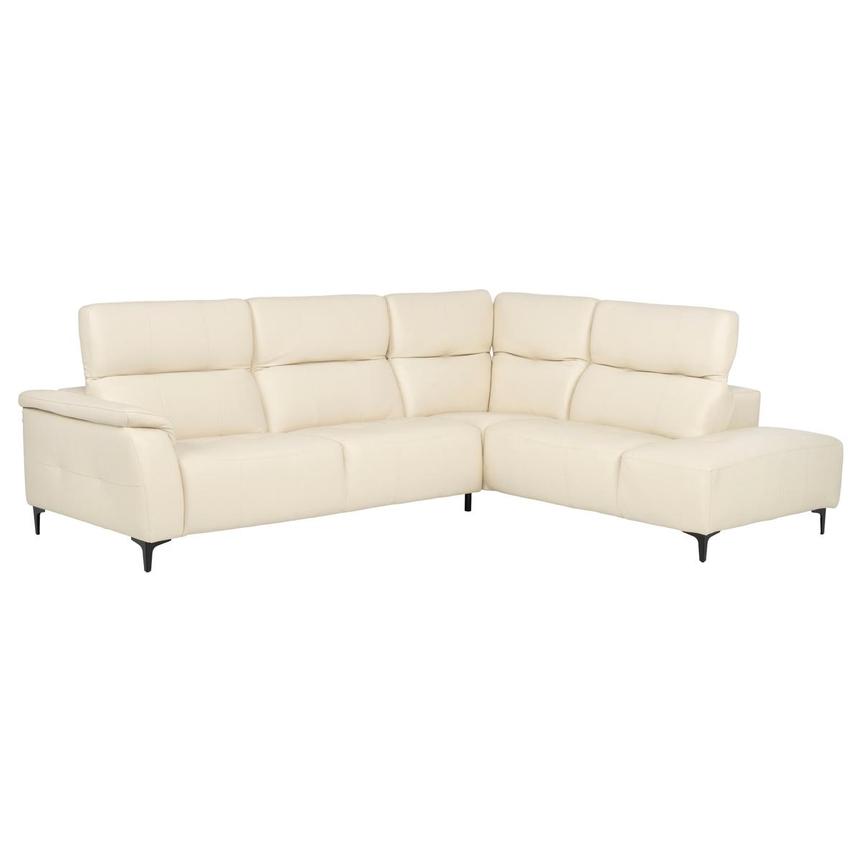 Nice Cream Sectional Sofa  alternate image, 4 of 12 images.