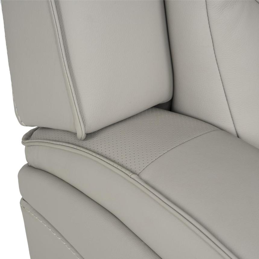 Kylo Light Gray Power Motion Leather Sofa w/Console  alternate image, 13 of 19 images.