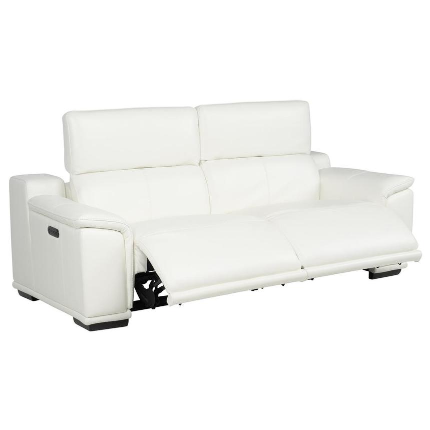 Davis 2.0 White Leather Power Reclining Sofa alternate image, 5 of 12 images.