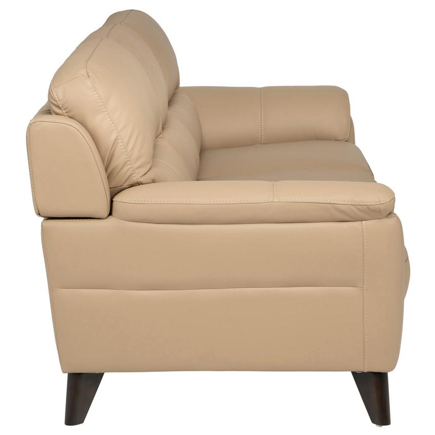 Bali Dark Cream Leather Sofa  alternate image, 4 of 8 images.