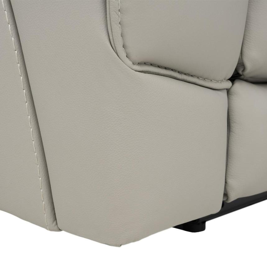 Kylo Light Gray Power Motion Leather Sofa  alternate image, 9 of 12 images.