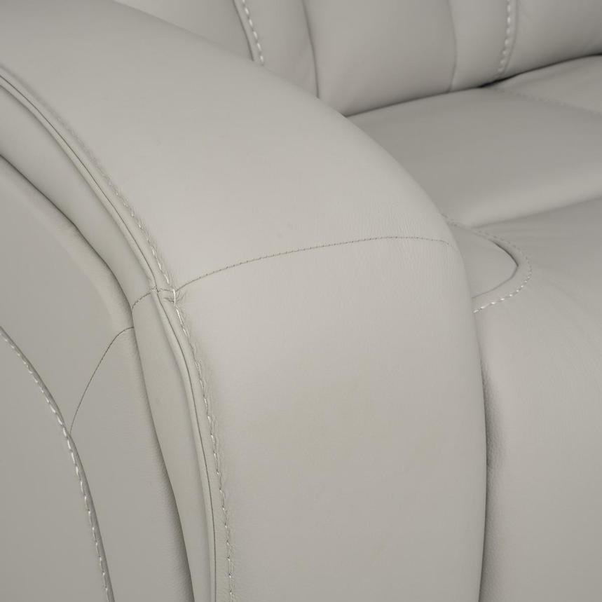 Kylo Light Gray Power Motion Leather Sofa alternate image, 9 of 13 images.