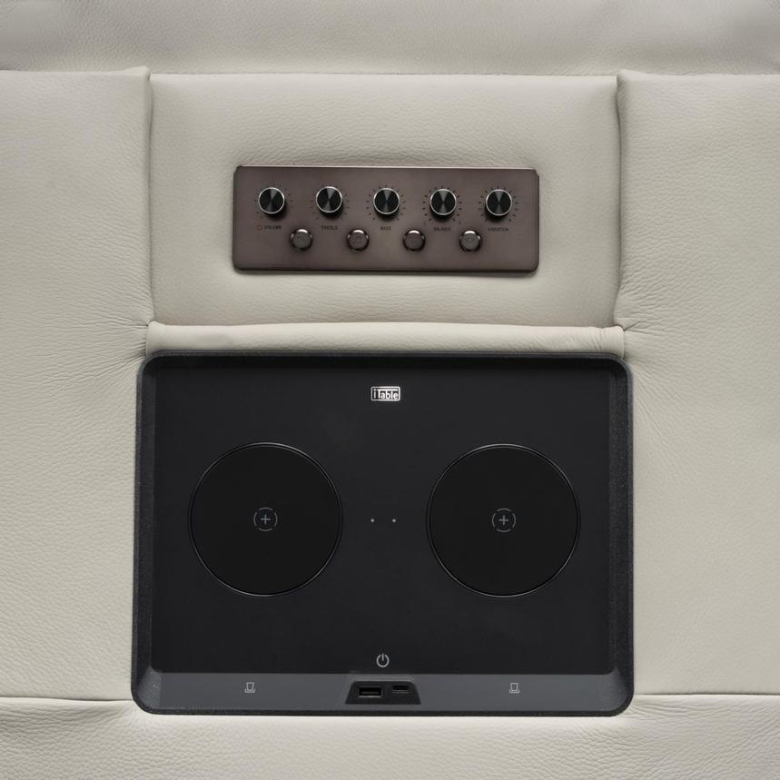 Kylo Light Gray Power Motion Leather Sofa  alternate image, 11 of 13 images.