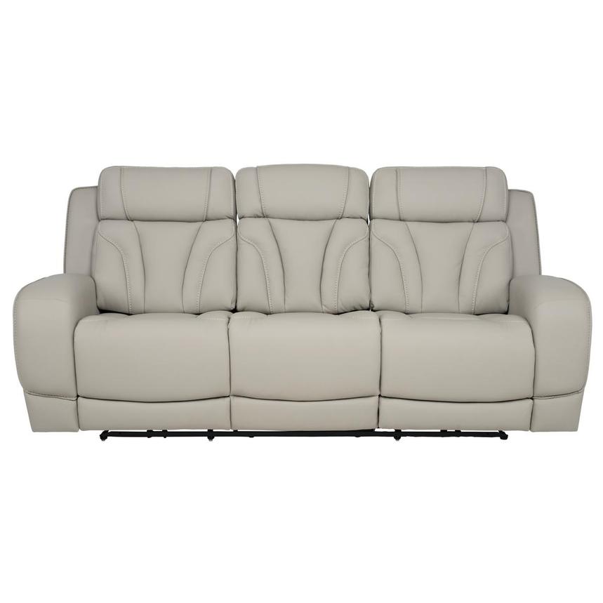 Kylo Light Gray Power Motion Leather Sofa  main image, 1 of 13 images.