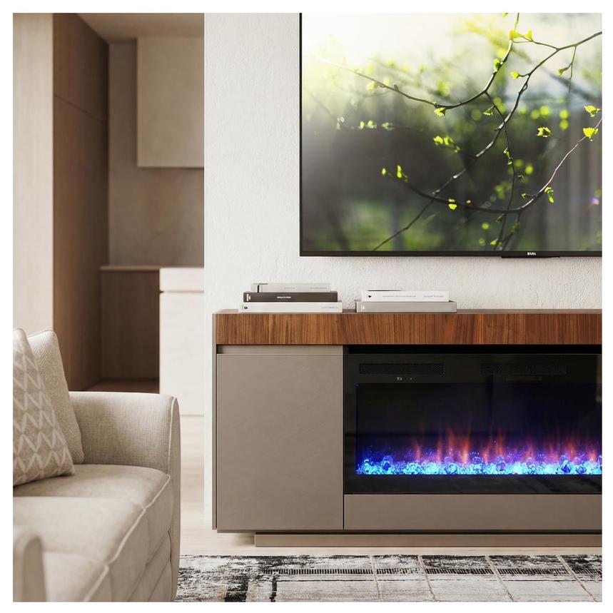 Corso TV Base w/Electric Fireplace alternate image, 2 of 4 images.