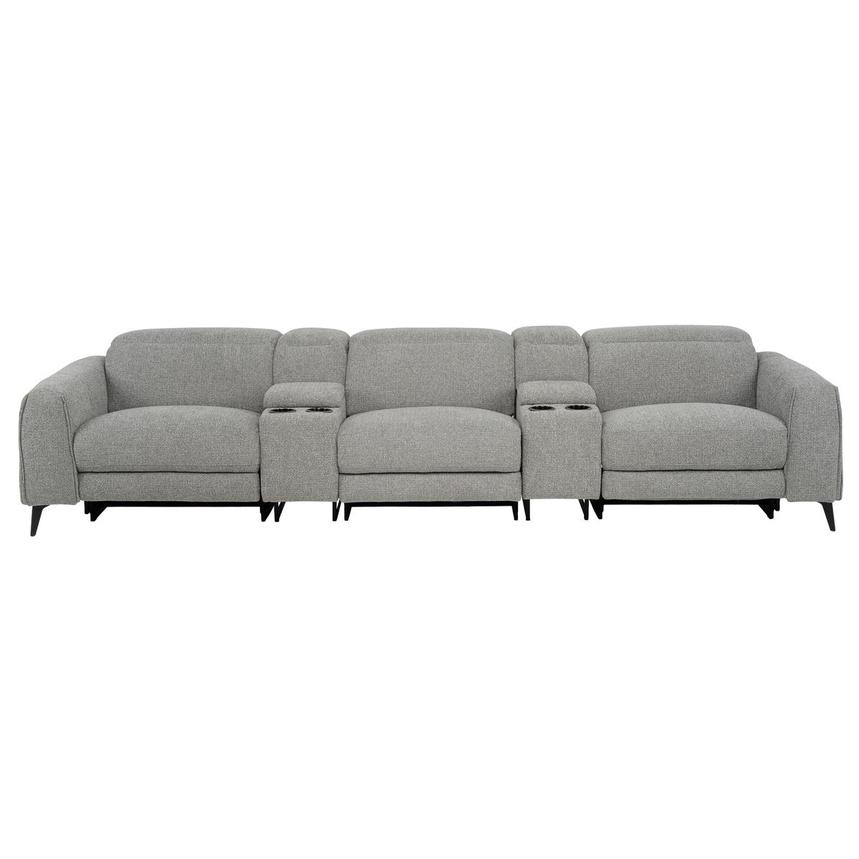 Luke Dark Gray Home Theater Seating with 5PCS/3PWR  main image, 1 of 12 images.