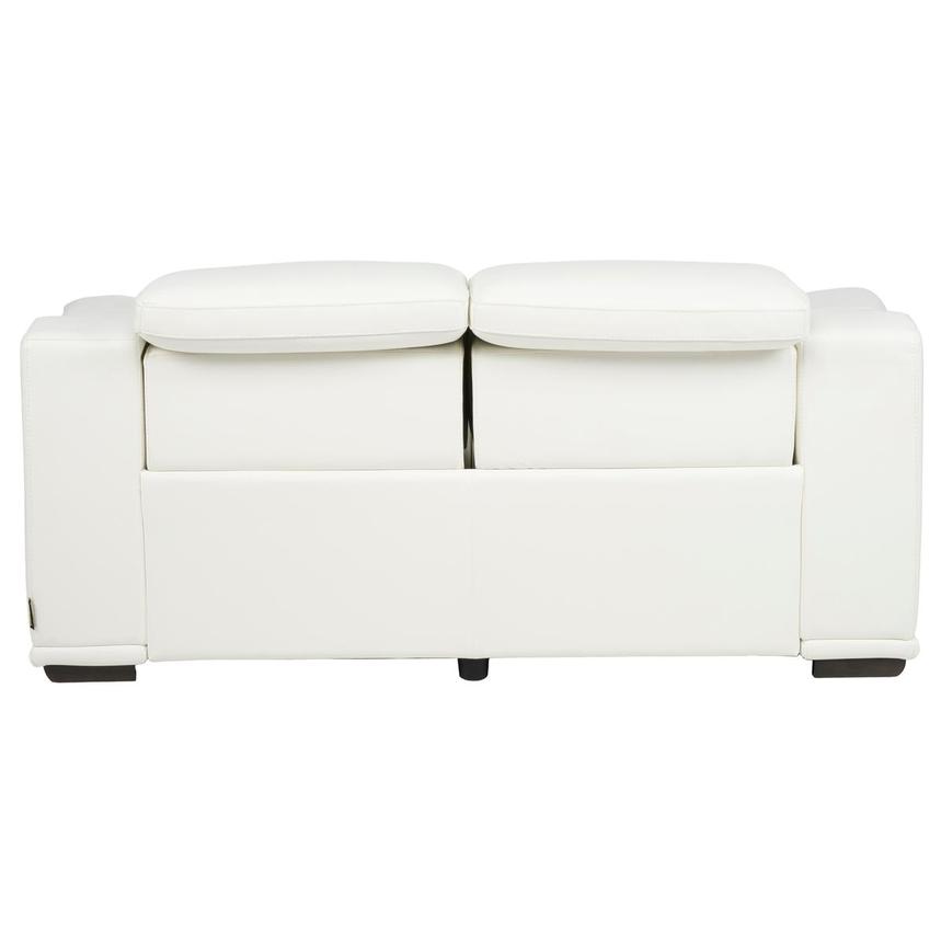 Davis 2.0 White Leather Power Reclining Loveseat  alternate image, 5 of 12 images.