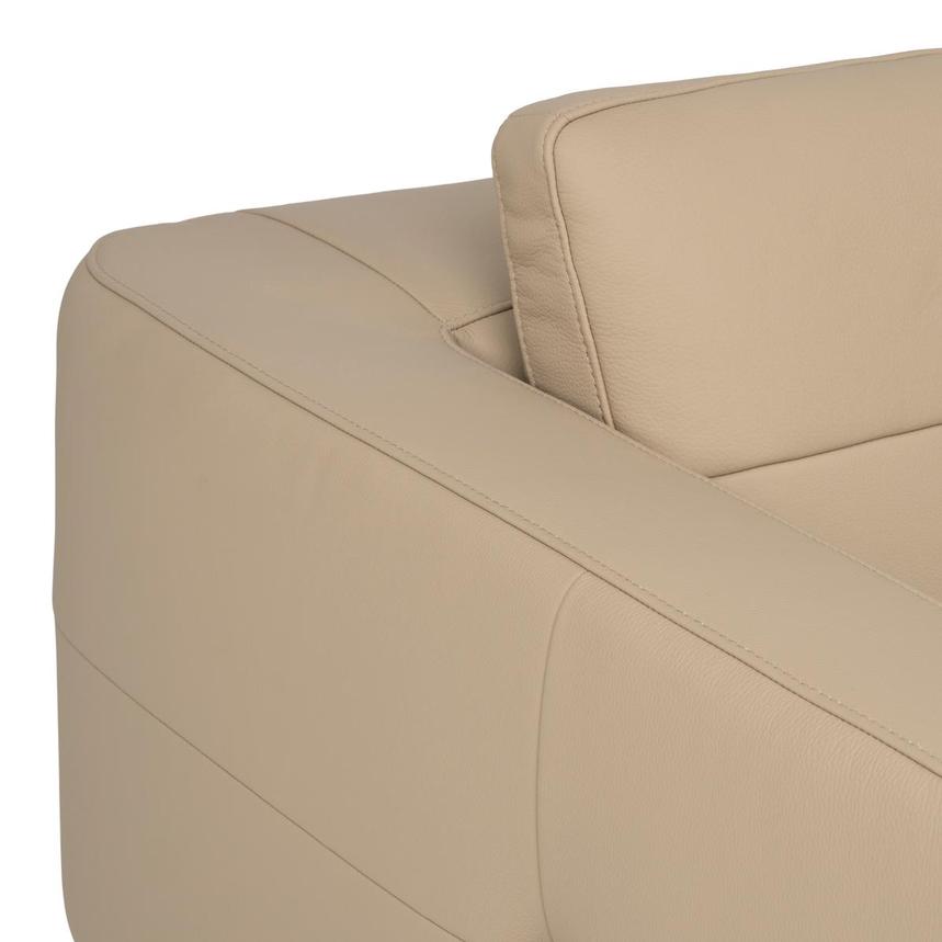 Nate Taupe Leather Corner Sofa w/Left Chaise alternate image, 7 of 12 images.