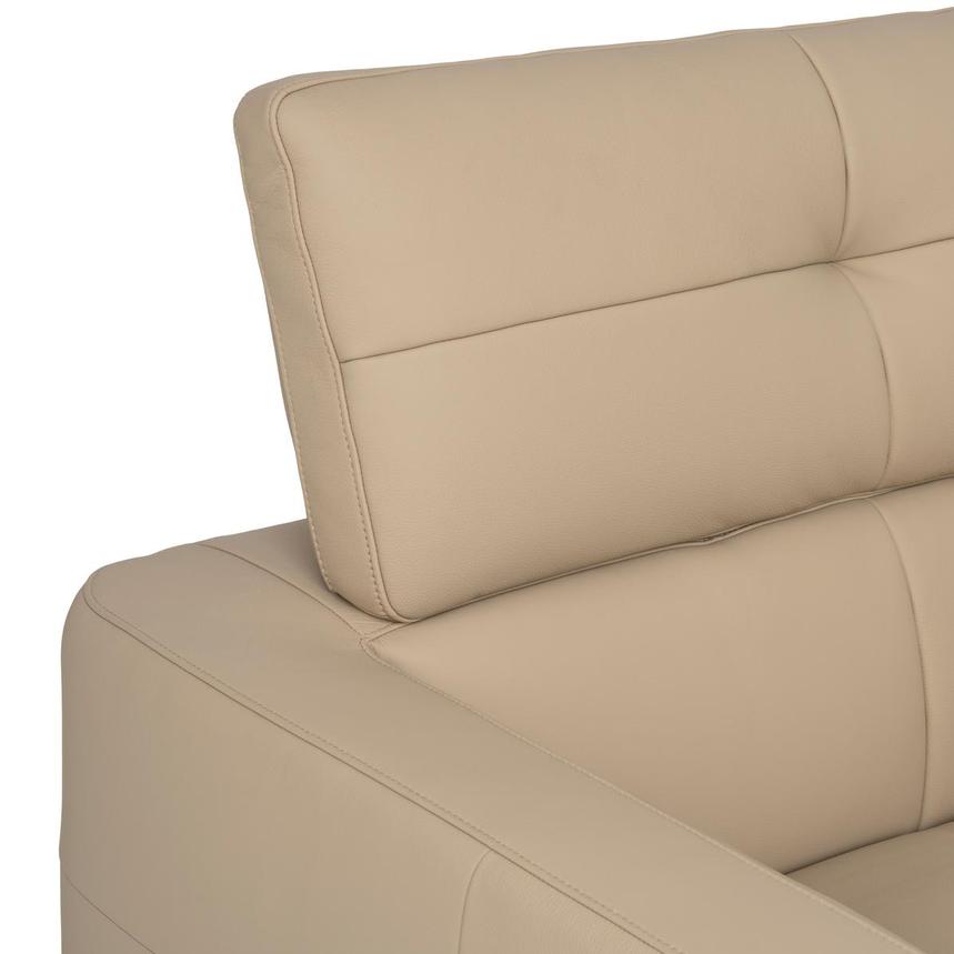 Nate Taupe Leather Corner Sofa w/Left Chaise  alternate image, 6 of 12 images.