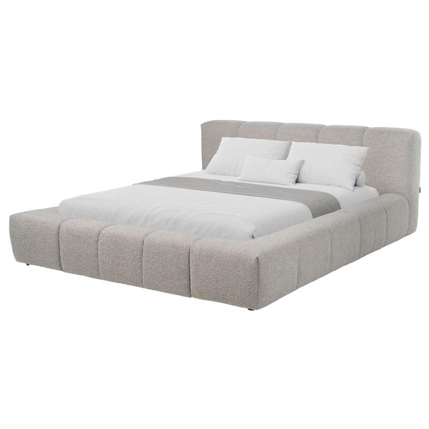 Annie Gray Queen Platform Bed  main image, 1 of 8 images.