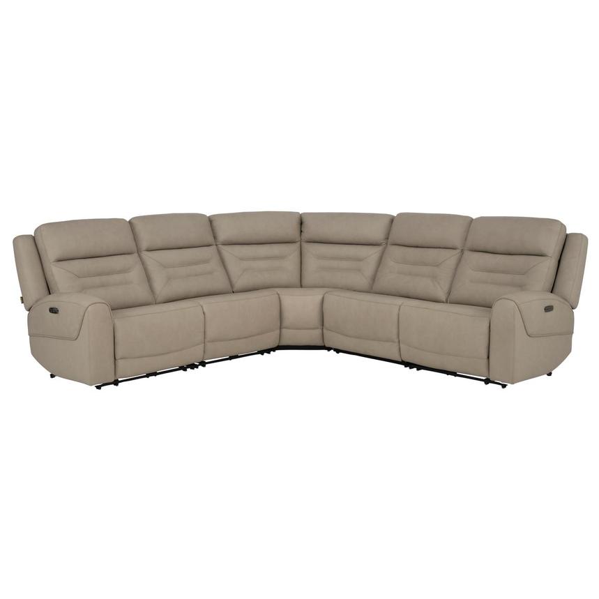 Solstice Leather Power Reclining Sectional with 5PCS/2PWR  main image, 1 of 9 images.