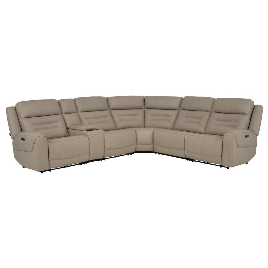 Solstice Leather Power Reclining Sectional with 6PCS/3PWR  main image, 1 of 11 images.