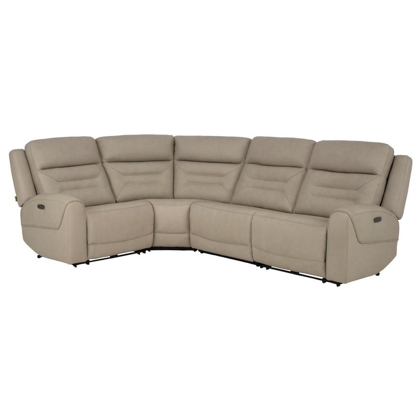 Solstice Leather Power Reclining Sectional with 4PCS/2PWR  main image, 1 of 9 images.