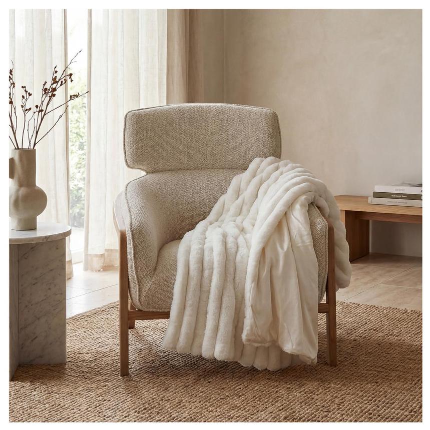 Welig White Throw alternate image, 2 of 4 images.