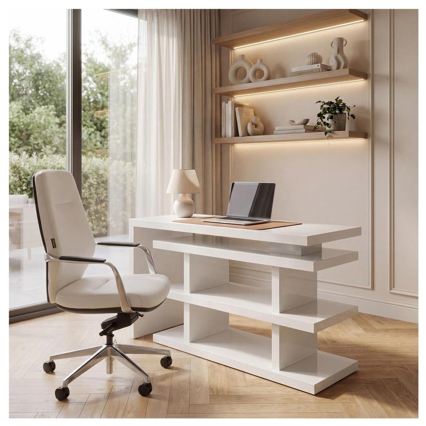 Steps White L-Shaped Desk alternate image, 2 of 10 images.