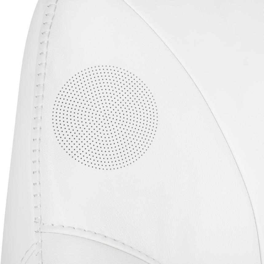 LuxTone White Leather Power Tilt Recliner alternate image, 14 of 14 images.