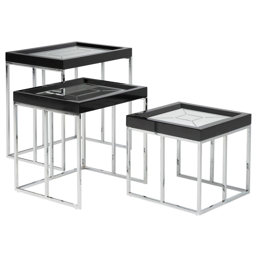 Almond Black Nesting Tables  alternate image, 4 of 14 images.