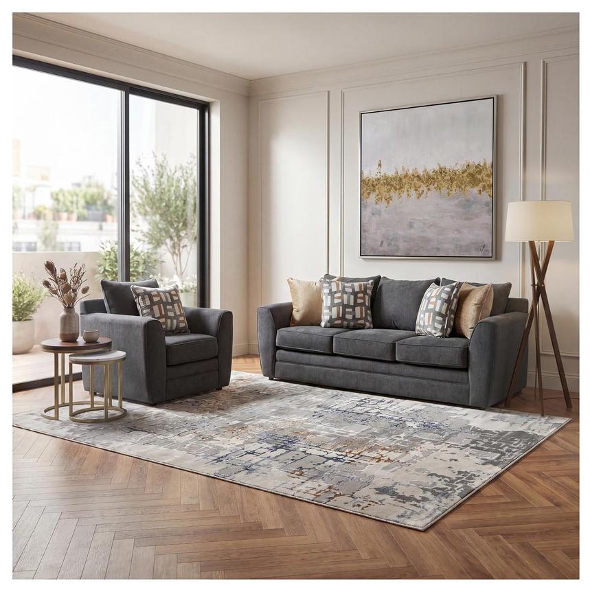 Pebble Gray Sofa alternate image, 2 of 9 images.