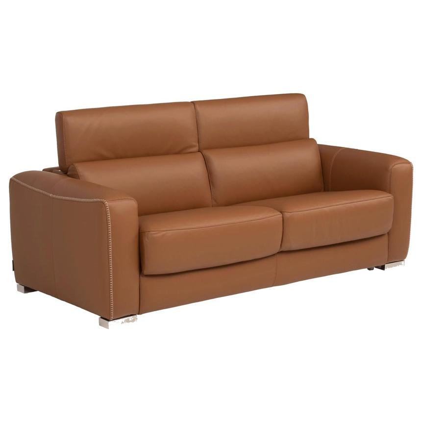Bay Harbor Tan Leather Sleeper alternate image, 2 of 12 images.