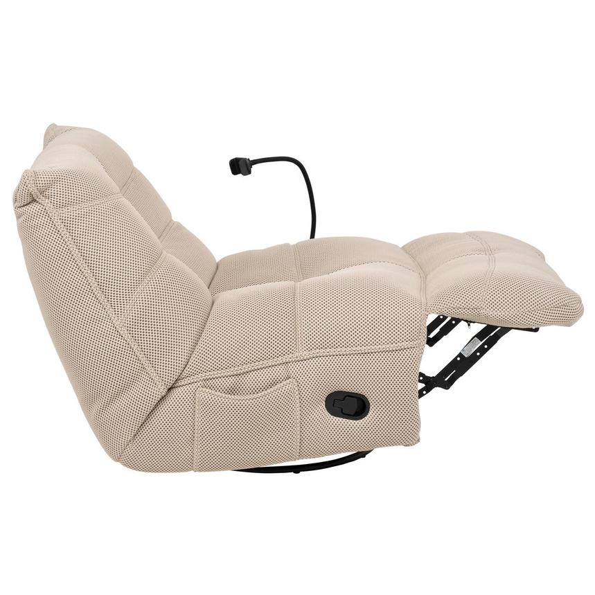 Wyatt Cream Swivel Glider Recliner alternate image, 7 of 13 images.