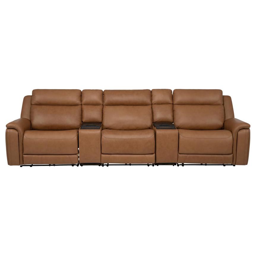 Venus  5PCS/2PWR Home Theater Leather Seating w/Beverage Cooler