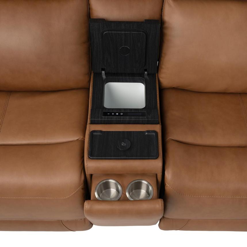 Venus  5PCS/2PWR Home Theater Leather Seating w/Beverage Cooler  alternate image, 9 of 16 images.