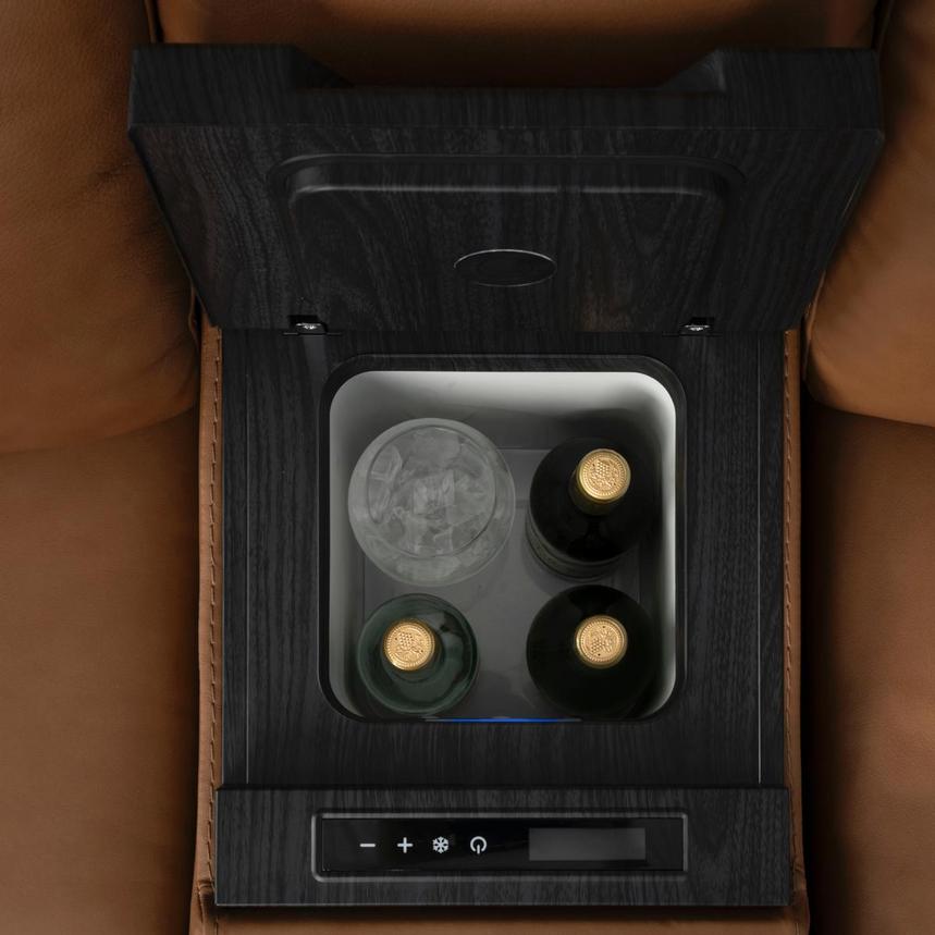 Venus  5PCS/3PWR Home Theater Leather Seating w/Beverage Cooler  alternate image, 12 of 25 images.
