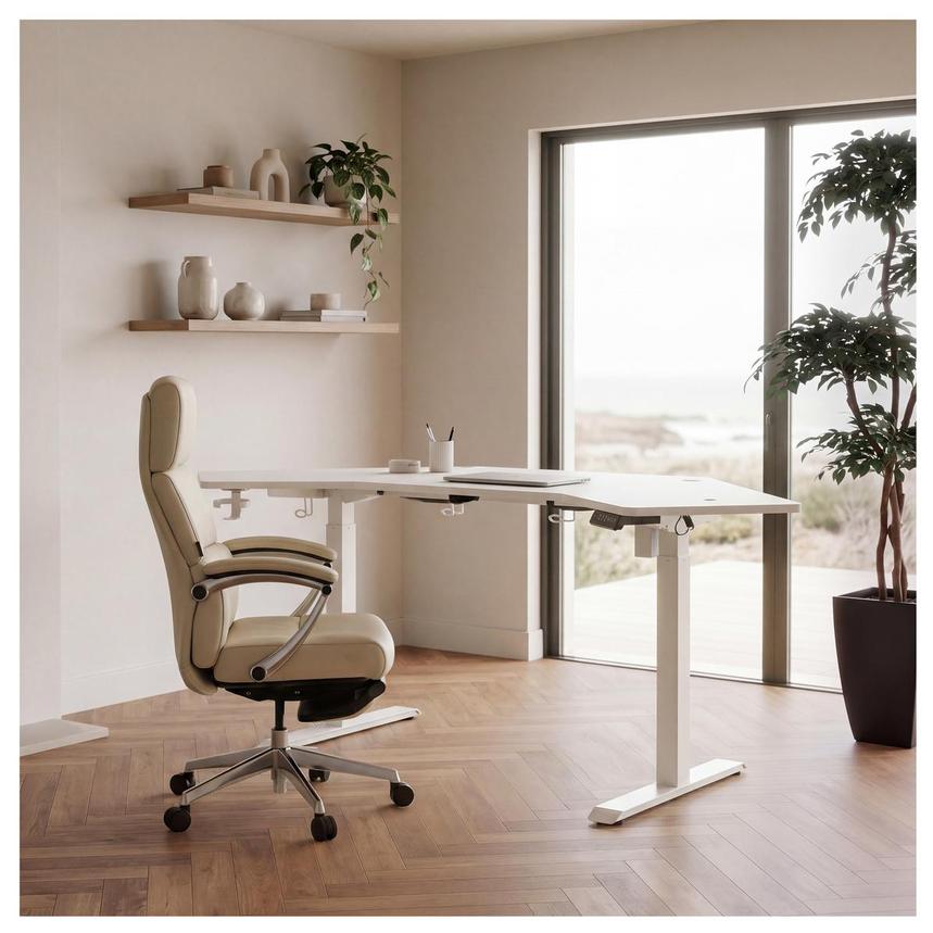 Vertex Adjustable Height Corner Desk alternate image, 2 of 15 images.