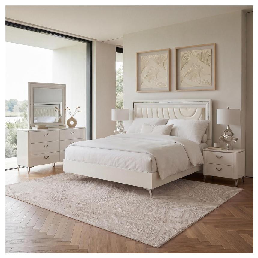 Thalia Queen Platform Bed w/Light alternate image, 2 of 9 images.