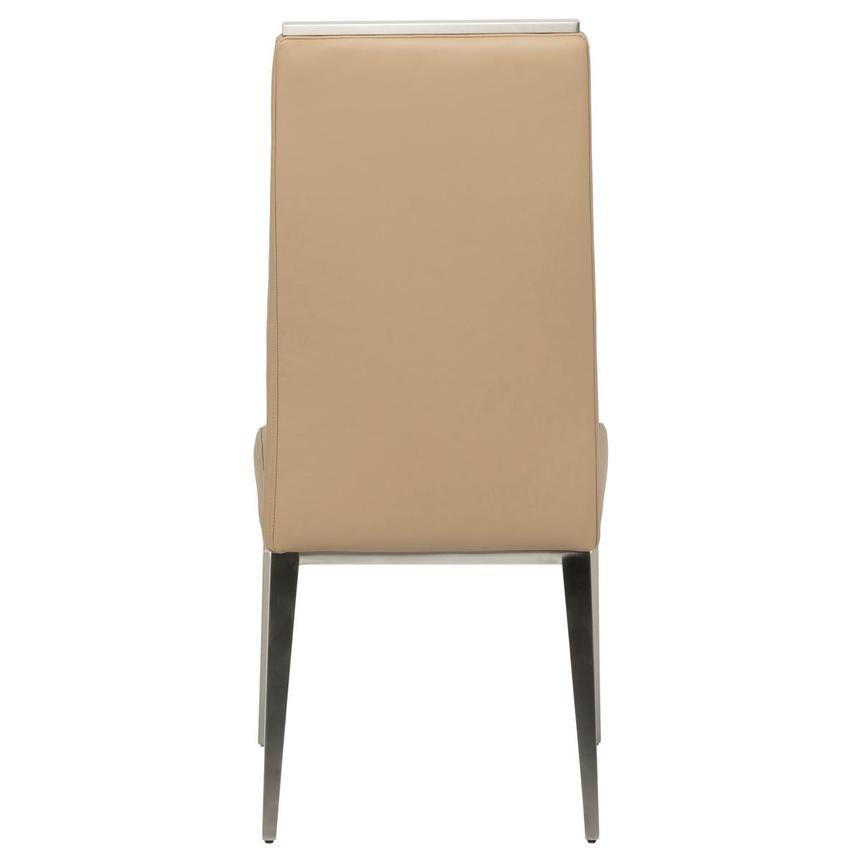 Celeste Dark Cream Leather Side Chair alternate image, 4 of 8 images.