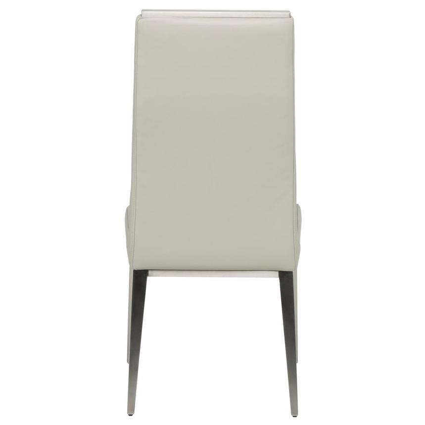 Celeste Gray Leather Side Chair alternate image, 4 of 8 images.