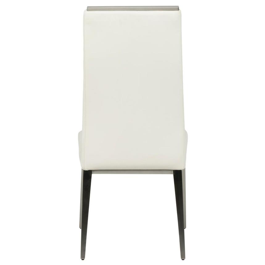 Celeste White Leather Side Chair alternate image, 4 of 8 images.