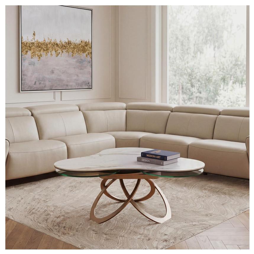 Clear Bloom Swivel Coffee Table alternate image, 2 of 9 images.