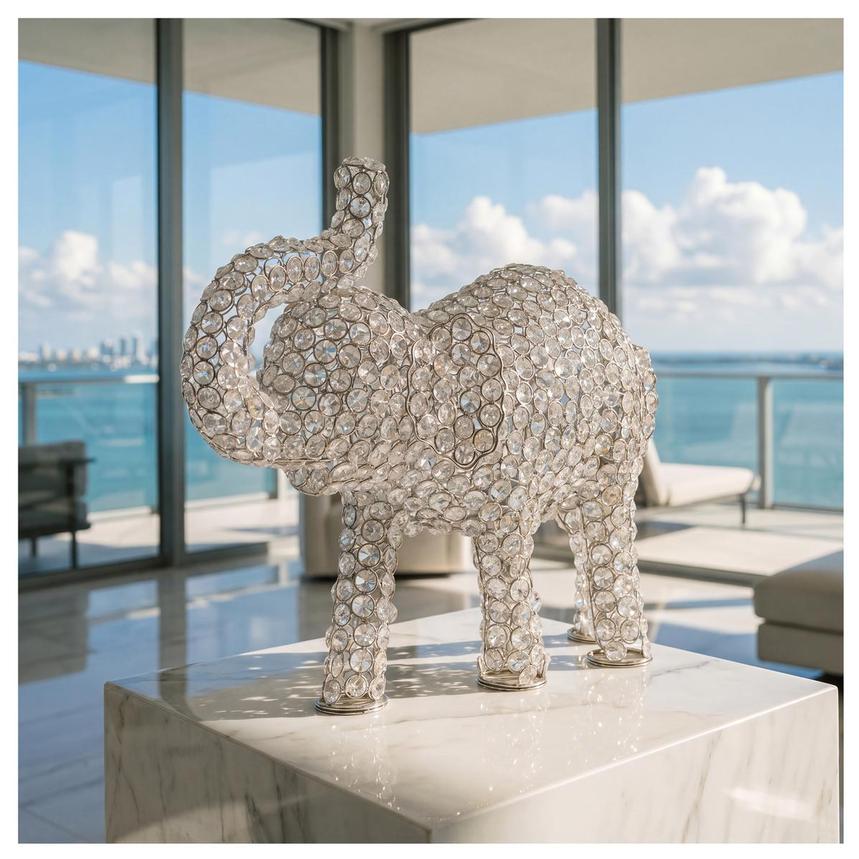 Crystal Elephant Sculpture alternate image, 2 of 7 images.