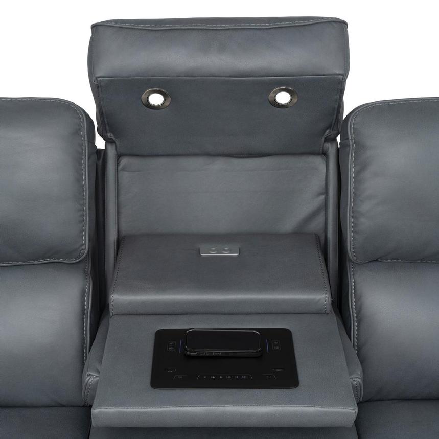 Mave Gray Power Reclining Sofa  alternate image, 9 of 16 images.