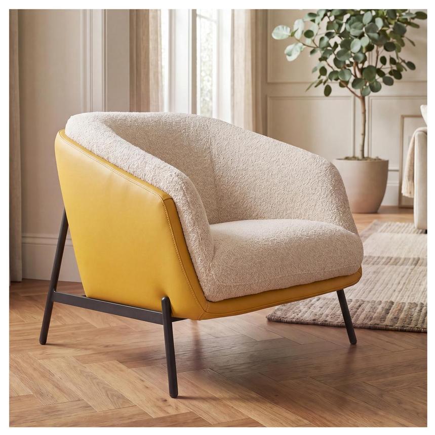 Sabrina II Yellow Accent Chair alternate image, 2 of 10 images.
