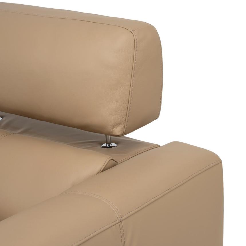 Granet Dark Cream Leather Power Reclining Sectional with 5PCS/3PWR alternate image, 9 of 13 images.
