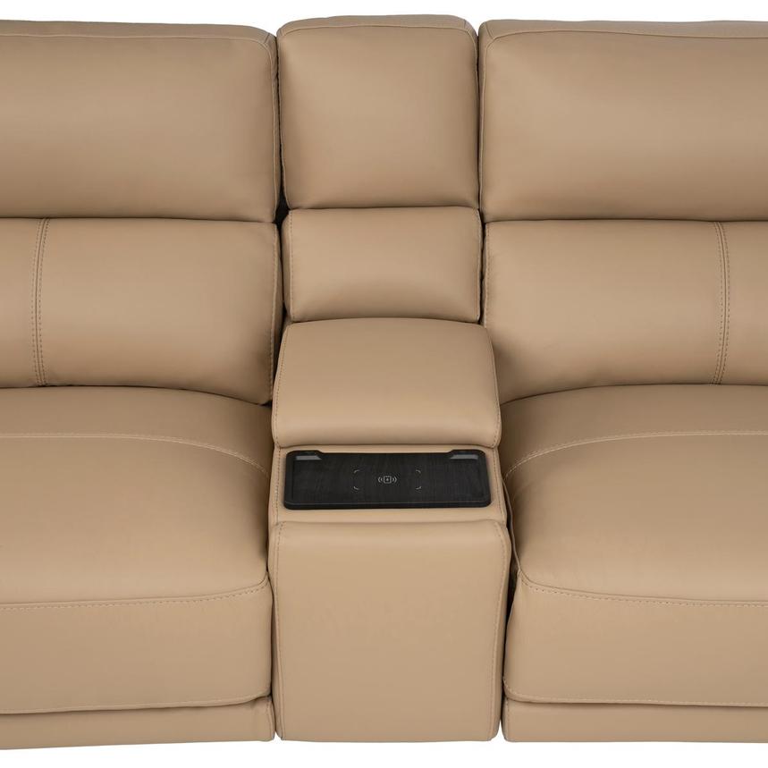 Granet Dark Cream Home Theater Leather Seating with 5PCS/3PWR alternate image, 14 of 41 images.