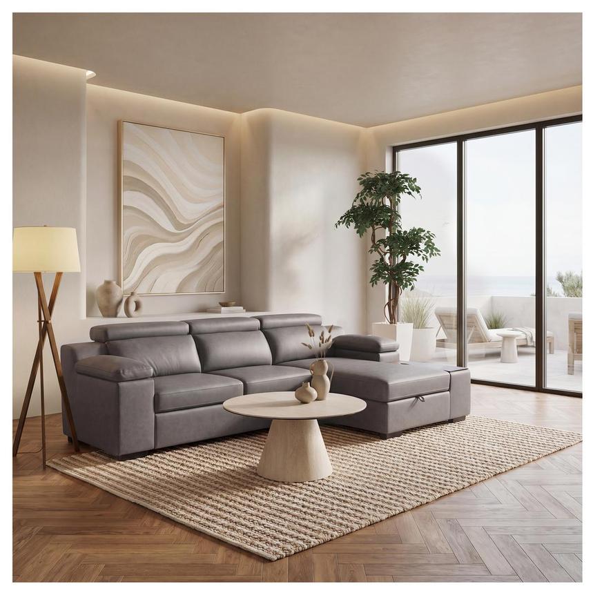 Slayden Gray Sleeper Sectional  alternate image, 2 of 18 images.