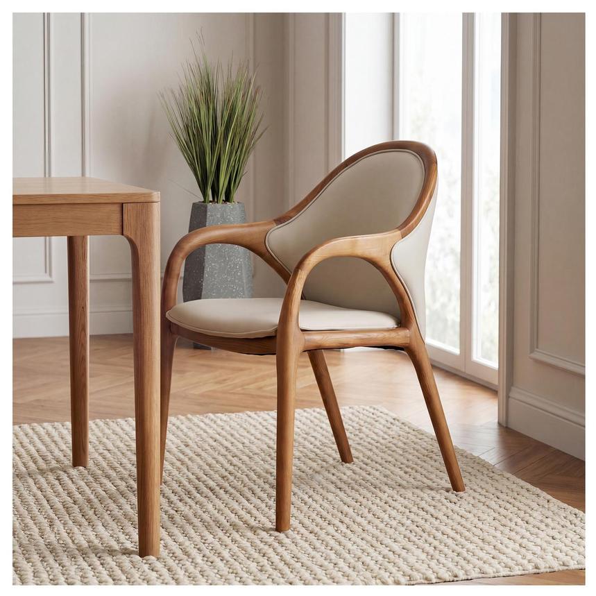 Elena Walnut Arm Chair alternate image, 2 of 9 images.