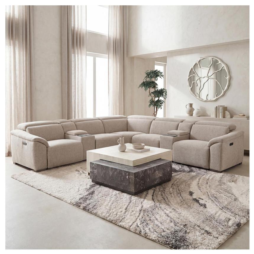 Gordon Power Reclining Sectional with 4PCS/2PWR alternate image, 2 of 10 images.