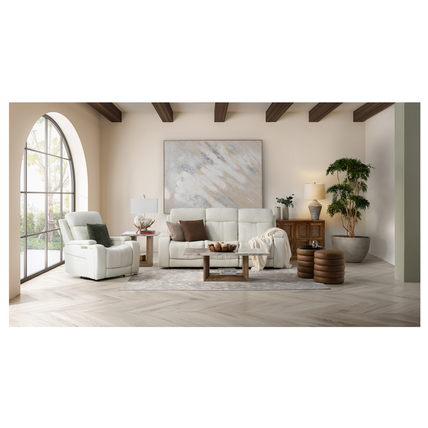 Zeus Leather Power Recliner alternate image, 2 of 15 images.